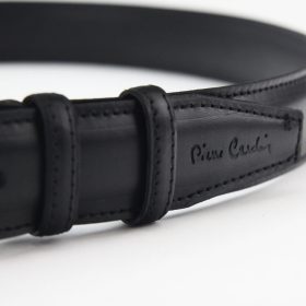    Pánsky opasok Pierre Cardin PSN 6209 z hovädzej kože čierny 4 cm