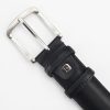  Pánsky opasok Pierre Cardin PSN 6209 z hovädzej kože čierny 4 cm