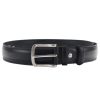  Pánsky opasok Pierre Cardin PSN 6209 z hovädzej kože čierny 4 cm