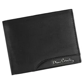    Čierna pánska kožená peňaženka Pierre Cardin s RFID ochranou, 12,5 × 9,5 cm