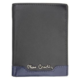    Pierre Cardin TILAK37 1810 RFID čierno-červená pánska peňaženka z hovädzej kože 8 x 10,5 cm