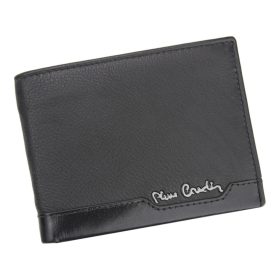    Pierre Cardin TILAK37 8804 čierna pánska kožená peňaženka 12,5 x 9,2 cm