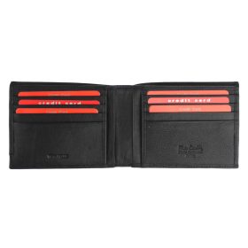    Pierre Cardin TILAK37 8804 čierno-modrá pánska kožená peňaženka 12,5 x 9,2 cm