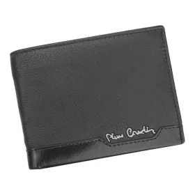    Pierre Cardin TILAK37 8806 RFID čierna pánska kožená peňaženka 12,5 x 9,5 cm