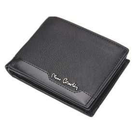    Pierre Cardin TILAK37 8806 RFID čierna pánska kožená peňaženka 12,5 x 9,5 cm