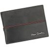 Pierre Cardin TILAK38 8805 RFID fekete-piros férfi bőr pénztárca 12.5 x 9.5 x 2 cm