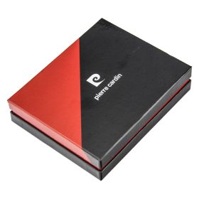    Pánska kožená peňaženka Pierre Cardin TILAK38 8805 RFID čierno-červená 12,5 x 9,5 x 2 cm