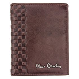    Pierre Cardin TILAK39 8813 hnedá pánska kožená peňaženka 9,5 x 10,5 cm