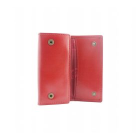    EL FORREST 857-47 červený kožený prívesok na kľúče 11,4 x 5,6 x 2 cm