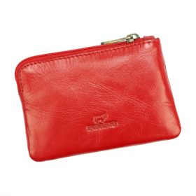    EL FORREST 858-47 červený kožený prívesok na kľúče 11 x 7,5 x 1,5 cm