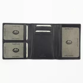    EL FORREST 879-67 RFID čierna pánska kožená aktovka 9 x 12,5 x 2 cm