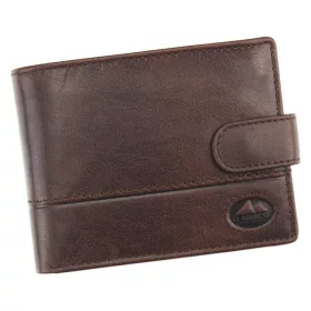    EL FORREST 892-22 RFID hnedá pánska kožená peňaženka 12 x 9,5 x 2,5 cm