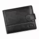  Pánska peňaženka z hovädzej kože EL FORREST 892-61 s RFID, čierna, 13 x 9,5 x 2,5 cm