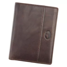    EL FORREST 859-22 RFID hnedá pánska kožená peňaženka 10 x 13 x 2,5 cm