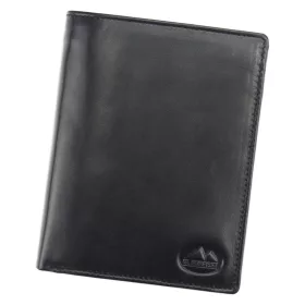    EL FORREST 861-67 RFID čierna pánska kožená peňaženka 10,5 x 13 x 2,5 cm