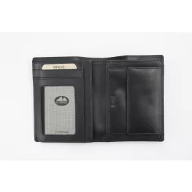    EL FORREST 861-67 RFID čierna pánska kožená peňaženka 10,5 x 13 x 2,5 cm