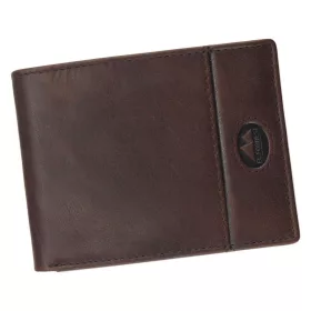    EL FORREST 892/A-22 RFID hnedá pánska kožená peňaženka 12 x 9,5 x 2,5 cm