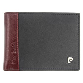    Pierre Cardin TILAK30 8806 čierno-červená pánska kožená peňaženka 12,5 x 9,5 cm