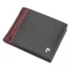  Pánska peňaženka z hovädzej kože Pierre Cardin TILAK30 325 čierno-červená 12 x 9,5 x 2,5 cm