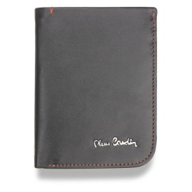    Pierre Cardin TILAK35 326 RFID čierno-červená pánska kožená peňaženka 10,5 x 12,7 cm