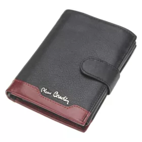    Pierre Cardin TILAK37 326A RFID čierno-červená pánska kožená peňaženka 10,5 x 12,7 cm