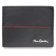  Pierre Cardin TILAK38 324 RFID čierno-červená pánska peňaženka z hovädzej kože 12 x 9,5 x 2,5 cm