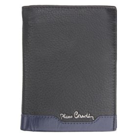    Pierre Cardin TILAK37 326 RFID čierna pánska peňaženka z hovädzej kože 10,5 x 12,7 x 2,8 cm