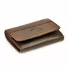  Pánska peňaženka EL FORREST 855-22 z hnedej hovädzej kože 9,5 x 6,8 x 2,3 cm