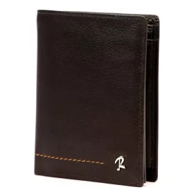    Rovicky N4-CMC hnedá pánska peňaženka z hovädzej kože 9,5 x 12,5 x 2,5 cm