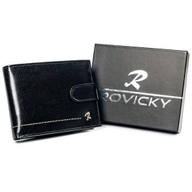    Rovicky N992L-CMC hnedá pánska kožená peňaženka 12,5 x 9,5 x 2,5 cm