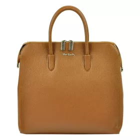    Pierre Cardin 55045 TSC hnedá dámska kožená kabelka 34 x 31,5 x 17 cm