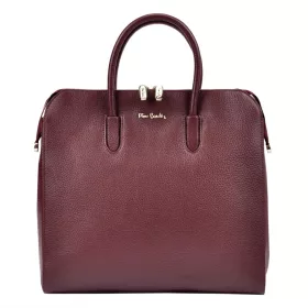    Pierre Cardin 55045 TSC hnedá dámska kožená kabelka 34 x 31,5 x 17 cm