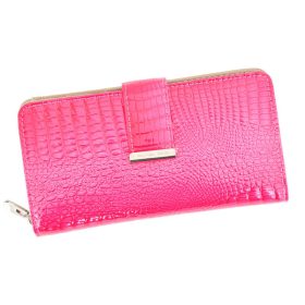    Jennifer Jones 5280-2 modrá lakovaná dámska peňaženka 16,5 x 9 x 3 cm