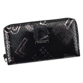    Jennifer Jones 5280-6 čierna dámska kožená peňaženka 17 x 9 x 3 cm