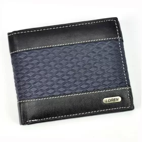    Pánska peňaženka Loren N992-DDG z čiernej hovädzej kože 12,8 x 10,5 x 2,5 cm