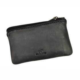    EL FORREST 6030-19 čierny kožený prívesok na kľúče 11,5 x 7,5 x 1 cm