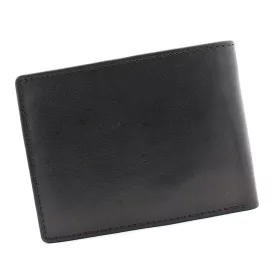    EL FORREST 892/A-61 RFID čierna pánska kožená peňaženka 12 x 9,5 cm