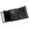  Pánska peňaženka Loren N4-DDG z čiernej hovädzej kože 10 x 13,3 x 2,5 cm