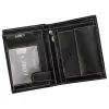  Pánska peňaženka Loren N4-DDG z čiernej hovädzej kože 10 x 13,3 x 2,5 cm