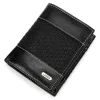  Pánska peňaženka Loren N4-DDG z čiernej hovädzej kože 10 x 13,3 x 2,5 cm