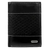  Pánska peňaženka Loren N4-DDG z čiernej hovädzej kože 10 x 13,3 x 2,5 cm