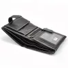  Pánska peňaženka Loren N4L-DDG z čiernej hovädzej kože 10,5 x 13,3 x 2,5 cm