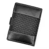  Pánska peňaženka Loren N4L-DDG z čiernej hovädzej kože 10,5 x 13,3 x 2,5 cm