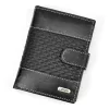  Pánska peňaženka Loren N4L-DDG z čiernej hovädzej kože 10,5 x 13,3 x 2,5 cm