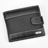  Pánska peňaženka Loren N992L-DDG z čiernej hovädzej kože 13 x 10,8 x 2,2 cm