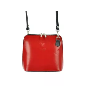    Barberinis 1702 červená dámska kožená kabelka 17 x 16 x 8,5 cm