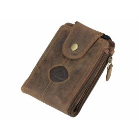    Kožená peňaženka Greenburry so zaväzovaním na krk a možnosťou pripevnenia na opasok