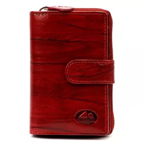   EL FORREST 821-58 RFID červená dámska kožená peňaženka 8,5 x 13 x 3 cm