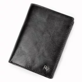    Rovicky RV-7870 čierna pánska kožená peňaženka 10 x 13,3 x 3 cm