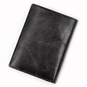    Rovicky RV-7870 čierna pánska kožená peňaženka 10 x 13,3 x 3 cm